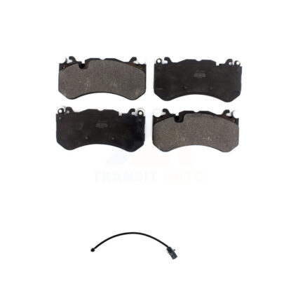 Front Semi-Metallic Disc Brake Pads And Wear Sensors Kit For Audi RS7 With Cast Iron KPW-100621