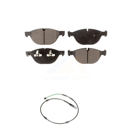 Front Semi-Metallic Disc Brake Pads And Wear Sensor Kit For BMW X5 X6 xDrive50i with 4.4L KPW-100624