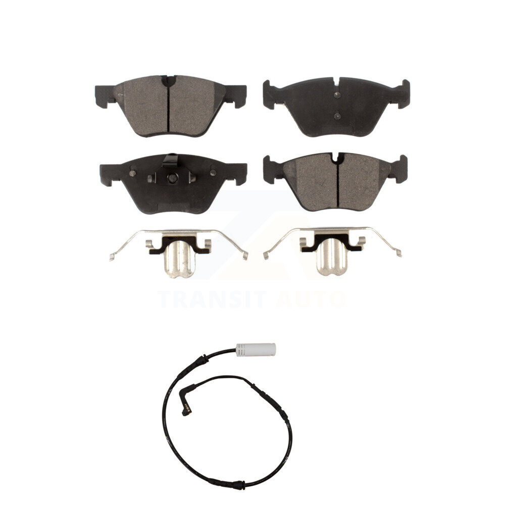 Front Semi-Metallic Disc Brake Pads And Wear Sensors Kit For BMW 128i 328i 323i 325i 330i KPW-100688