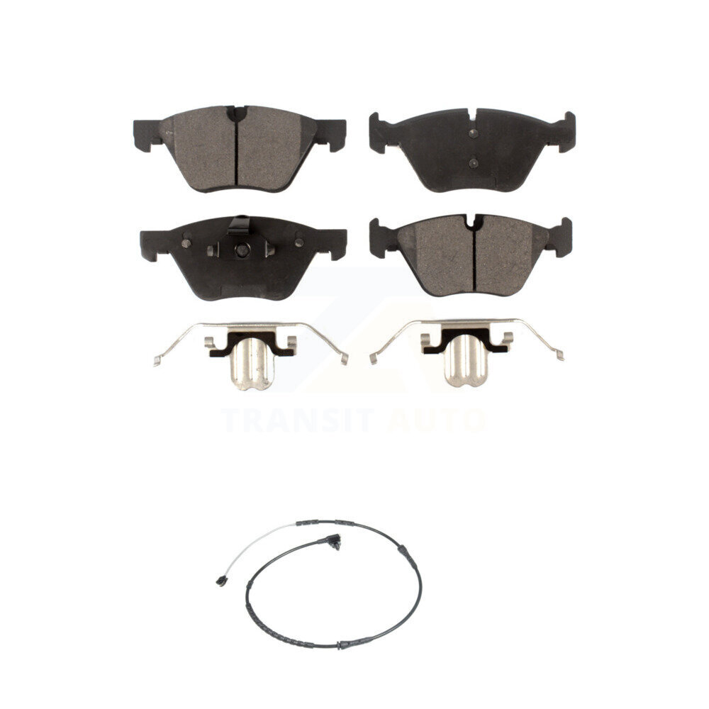 Front Semi-Metallic Disc Brake Pads And Wear Sensors Kit For BMW Z4 KPW-100743