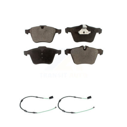 Front Semi-Metallic Brake Pads Wear Sensor Kit For 13-15 Jaguar XF with 356mm Rotor KPW-100784