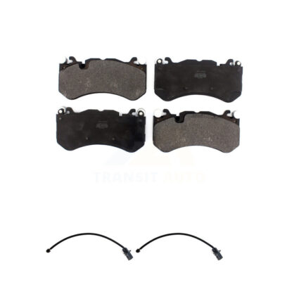 Front Semi-Metallic Disc Brake Pads And Wear Sensors Kit For Audi RS7 With Cast Iron KPW-100818