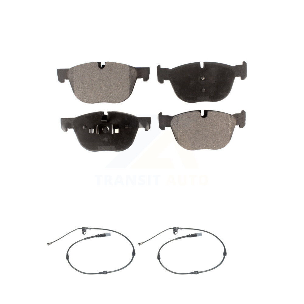 Front Semi-Metallic Disc Brake Pads And Wear Sensors Kit For BMW X5 X6 KPW-100822