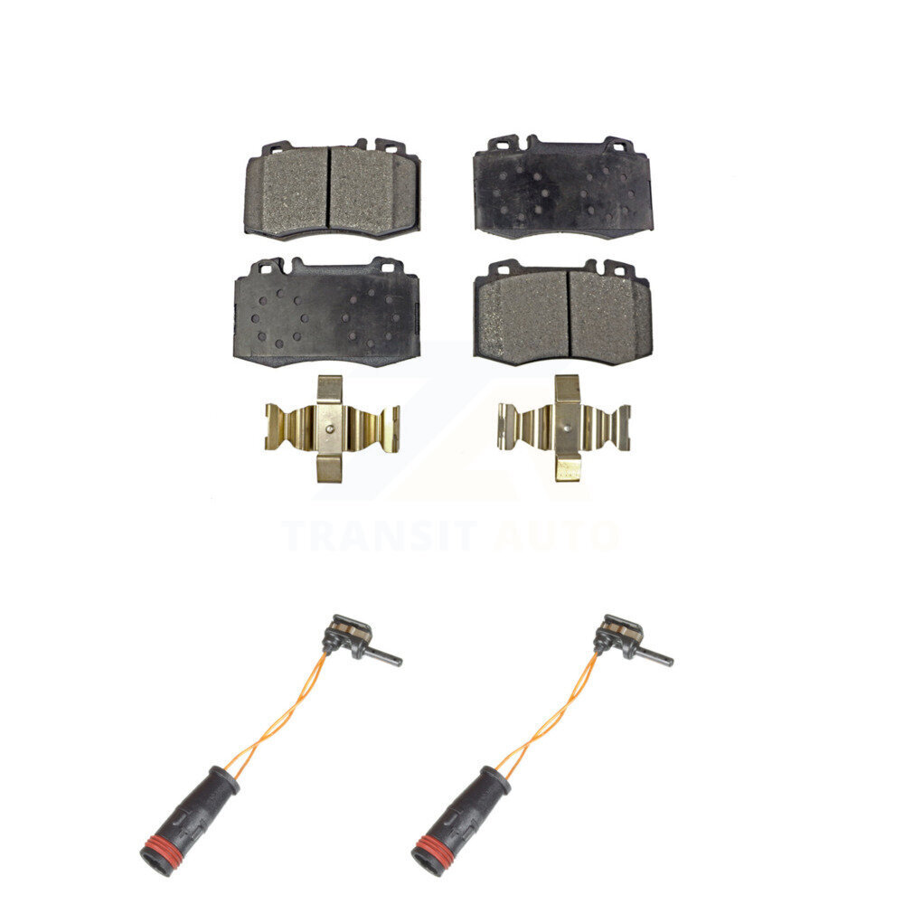 Front Semi-Metallic Brake Pads & Wear Sensor Kit For Mercedes-Benz E350 C230 SL500 SLK350 KPW-100840