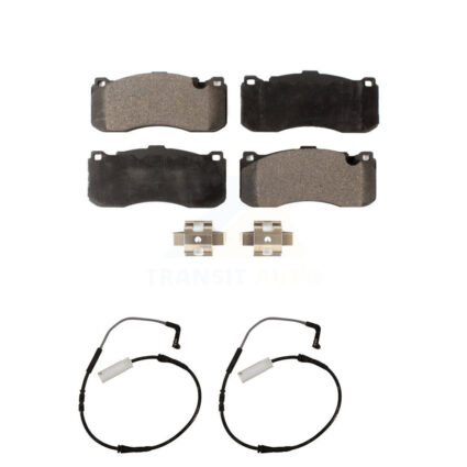 Front Semi-Metallic Disc Brake Pads And Wear Sensors Kit For 2008-2010 BMW 135i 3.0L KPW-100849