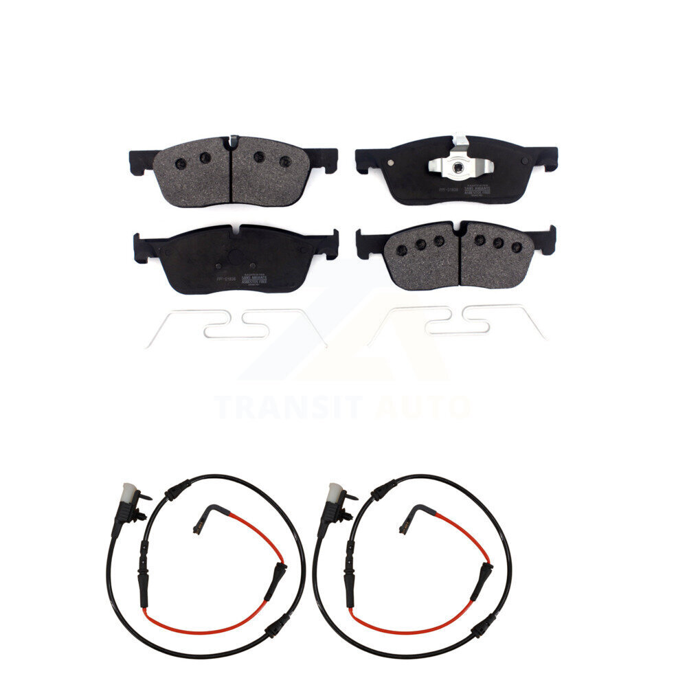 Front Semi-Metallic Disc Brake Pads And Wear Sensors Kit For Jaguar XE KPW-100861