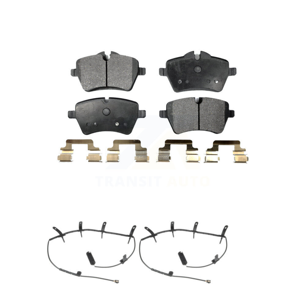Front Semi-Metallic Disc Brake Pads And Wear Sensors Kit For Mini Cooper KPW-100874