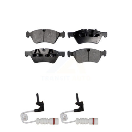 Front Semi-Metallic Brake Pads & Wear Sensor Kit For 2008 Mercedes-Benz G55 AMG 5.0L 5.5L KPW-100917
