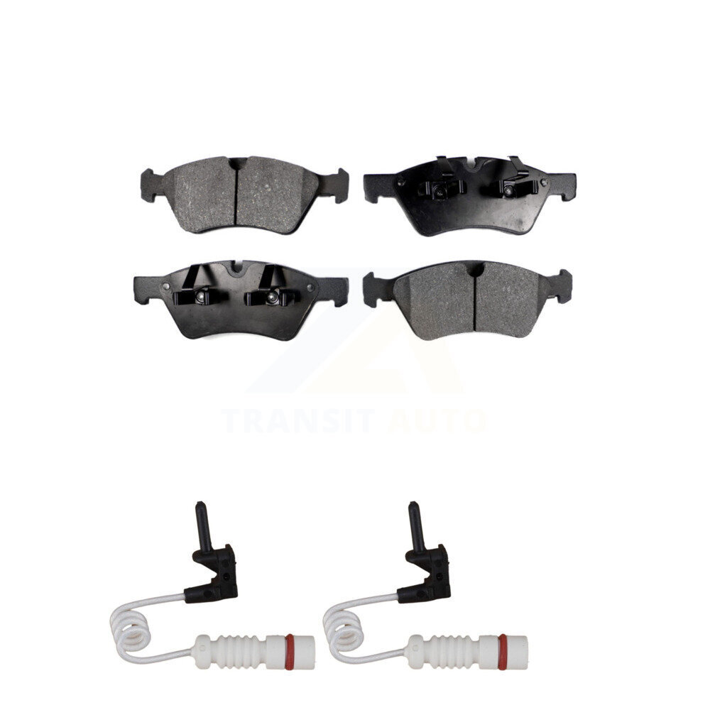 Front Semi-Metallic Brake Pads & Wear Sensor Kit For 2008 Mercedes-Benz G55 AMG 5.0L 5.5L KPW-100917