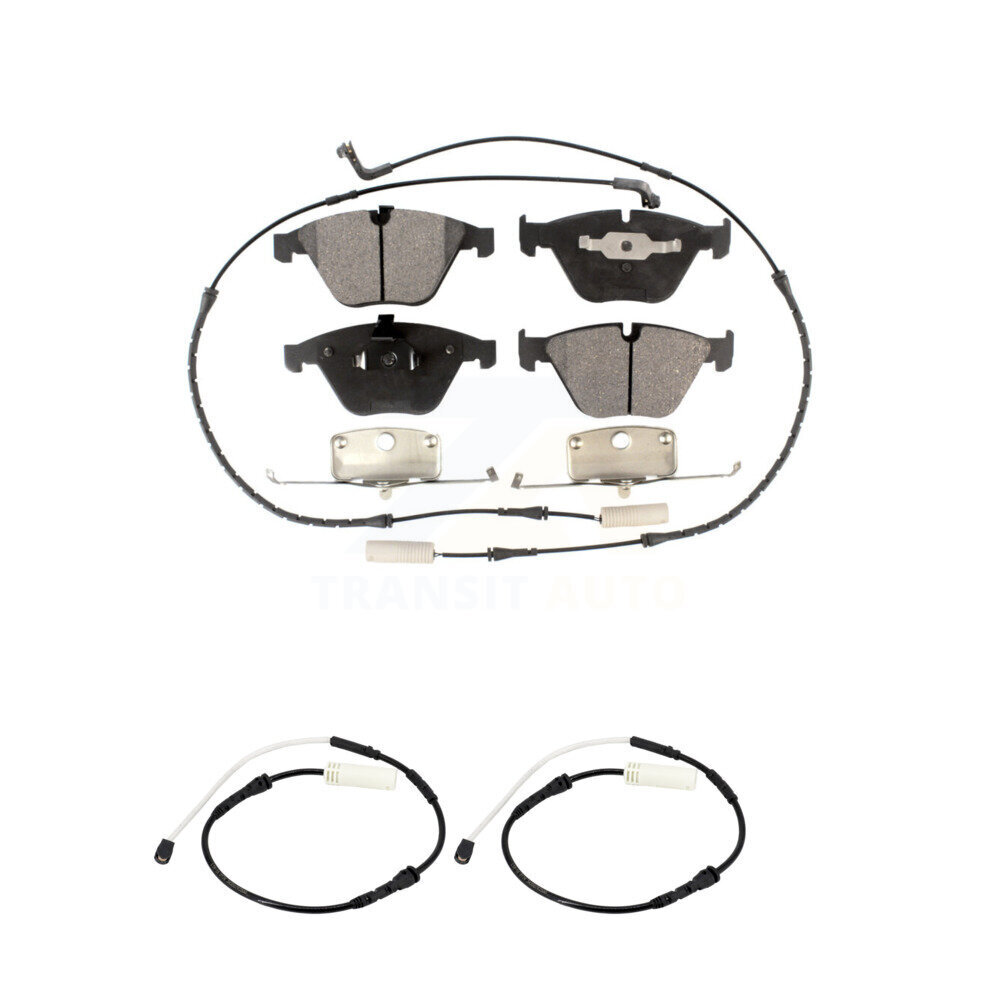 Front Semi-Metallic Brake Pad & Extra Wear Sensor Kit For BMW 328i xDrive 335i 335is 335d KPW-100920