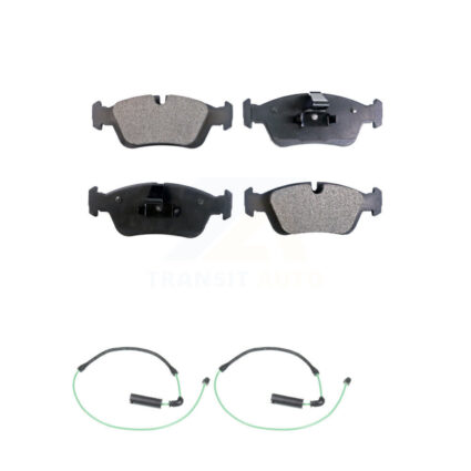 Front Semi-Metallic Disc Brake Pads And Wear Sensors Kit For 2001-2005 BMW 325xi 2.5L KPW-100953