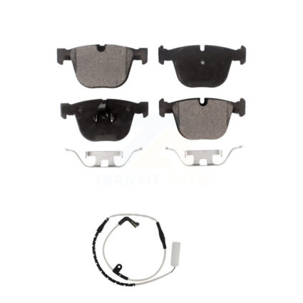 Rear Semi-Metallic Brake Pad & Wear Sensor Kit For BMW 750i 750Li 745i 745Li 760Li Alpina KPW-100986