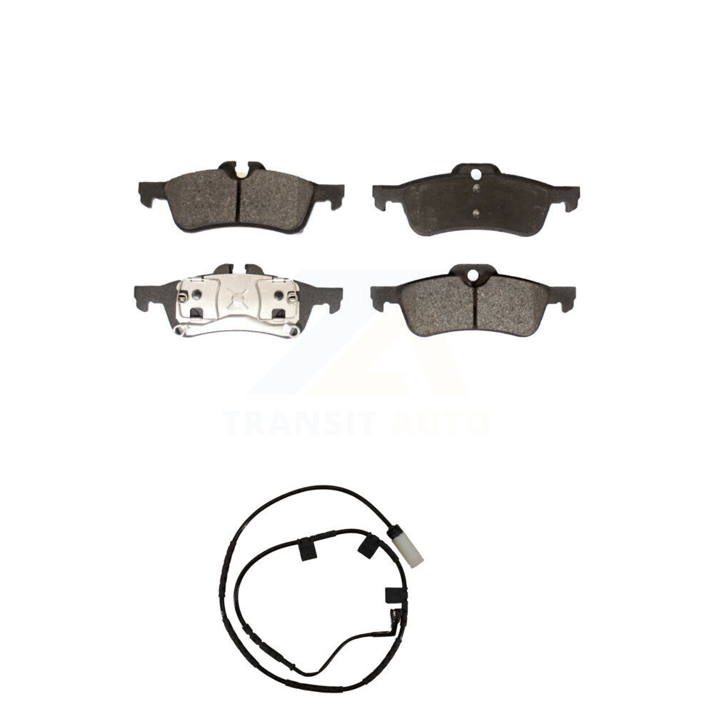 Rear Semi-Metallic Disc Brake Pads And Wear Sensors Kit For 2006 Mini Cooper 1.6L KPW-101036