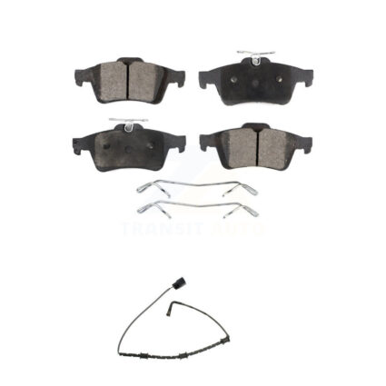 Rear Semi-Metallic Disc Brake Pads And Wear Sensors Kit For Jaguar XJ From VIN #V90866 KPW-101062