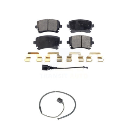Rear Semi-Metallic Disc Brake Pads & Extra Wear Sensor Kit For Volkswagen Phaeton Audi S6 KPW-101086