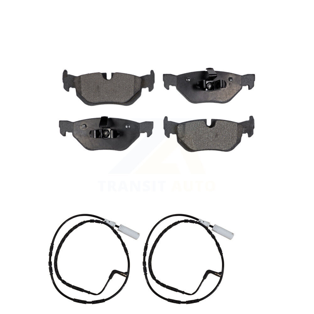 Rear Semi-Metallic Brake Pad And Wear Sensor Kit For BMW 323i 328i 128i xDrive 328xi 325i KPW-101128