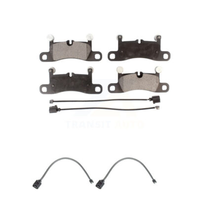 Rear Semi-Metallic Disc Brake Pads And Wear Sensors Kit For Porsche Cayenne with Harness KPW-101135
