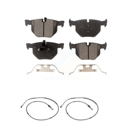 Rear Semi-Metallic Disc Brake Pads And Wear Sensors Kit For BMW 335i xDrive KPW-101144