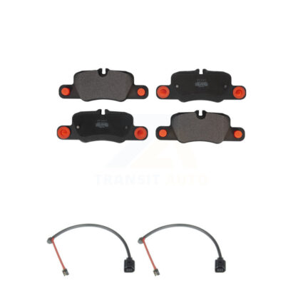 Rear Semi-Metallic Brake Pads Wear Sensor Kit For 19 Porsche 911 3.0L With Cast Iron Disc KPW-101182