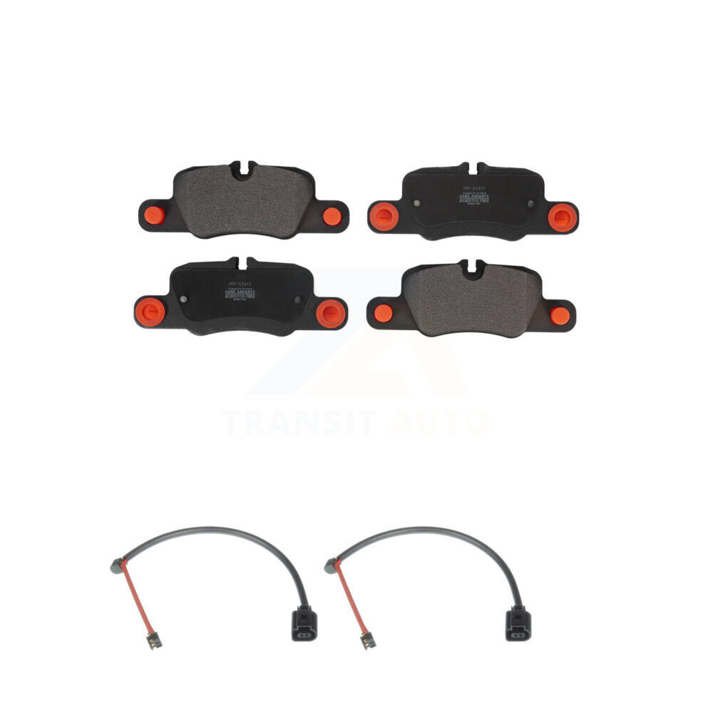 Rear Semi-Metallic Brake Pads Wear Sensor Kit For 19 Porsche 911 3.0L With Cast Iron Disc KPW-101182