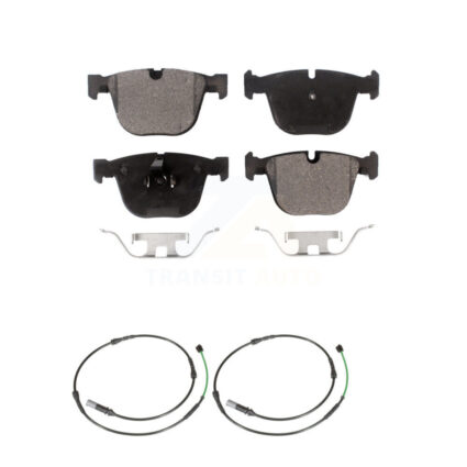 Rear Semi-Metallic Disc Brake Pads And Wear Sensors Kit For BMW 535i GT xDrive 550i KPW-101184