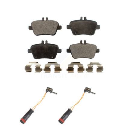 Rear Semi-Metallic Disc Brake Pads And Wear Sensors Kit For Mercedes-Benz SLK350 KPW-101189
