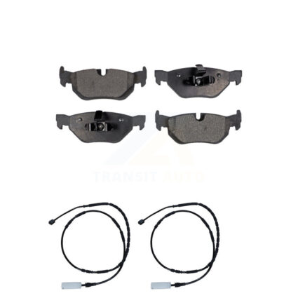 Rear Semi-Metallic Disc Brake Pads And Wear Sensors Kit For BMW 328i xDrive 128i KPW-101204