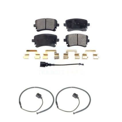 Rear Semi-Metallic Disc Brake Pads & Extra Wear Sensor Kit For Volkswagen Phaeton Audi S6 KPW-101222