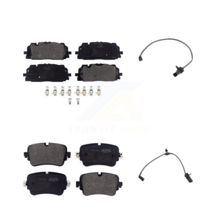 Front Rear Semi-Metallic Disc Brake Pads And Wear Sensors Kit For Audi Q7 Q8 A8 Quattro KPW-101243