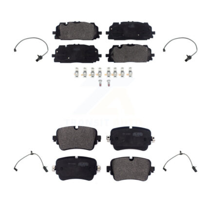 Front Rear Semi-Metallic Disc Brake Pads And Wear Sensors Kit For Audi Q7 Q8 A8 Quattro KPW-101268
