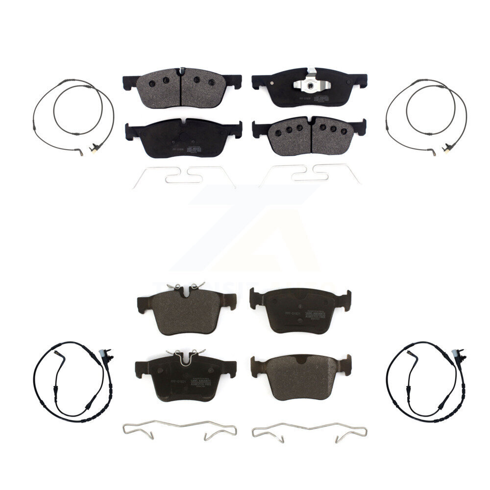 Front Rear Semi-Metallic Brake Pad And Wear Sensor Kit For Jaguar F-Pace Land Rover Range KPW-101346
