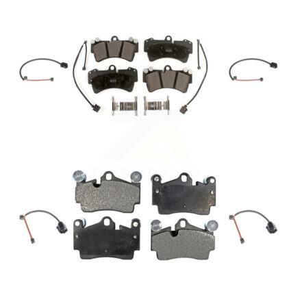 Front Rear Semi-Metallic Disc Brake Pad Extra Wear Sensor Kit For Audi Q7 Porsche Cayenne KPW-101355