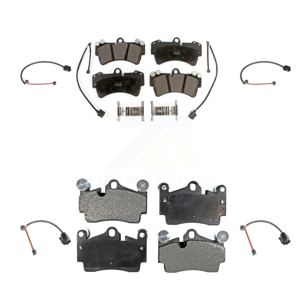 Front Rear Semi-Metallic Disc Brake Pad Extra Wear Sensor Kit For Audi Q7 Porsche Cayenne KPW-101355