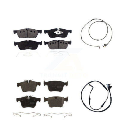 Front Rear Semi-Metallic Brake Pad And Wear Sensor Kit For Jaguar F-Pace Land Rover Range KPW-101362