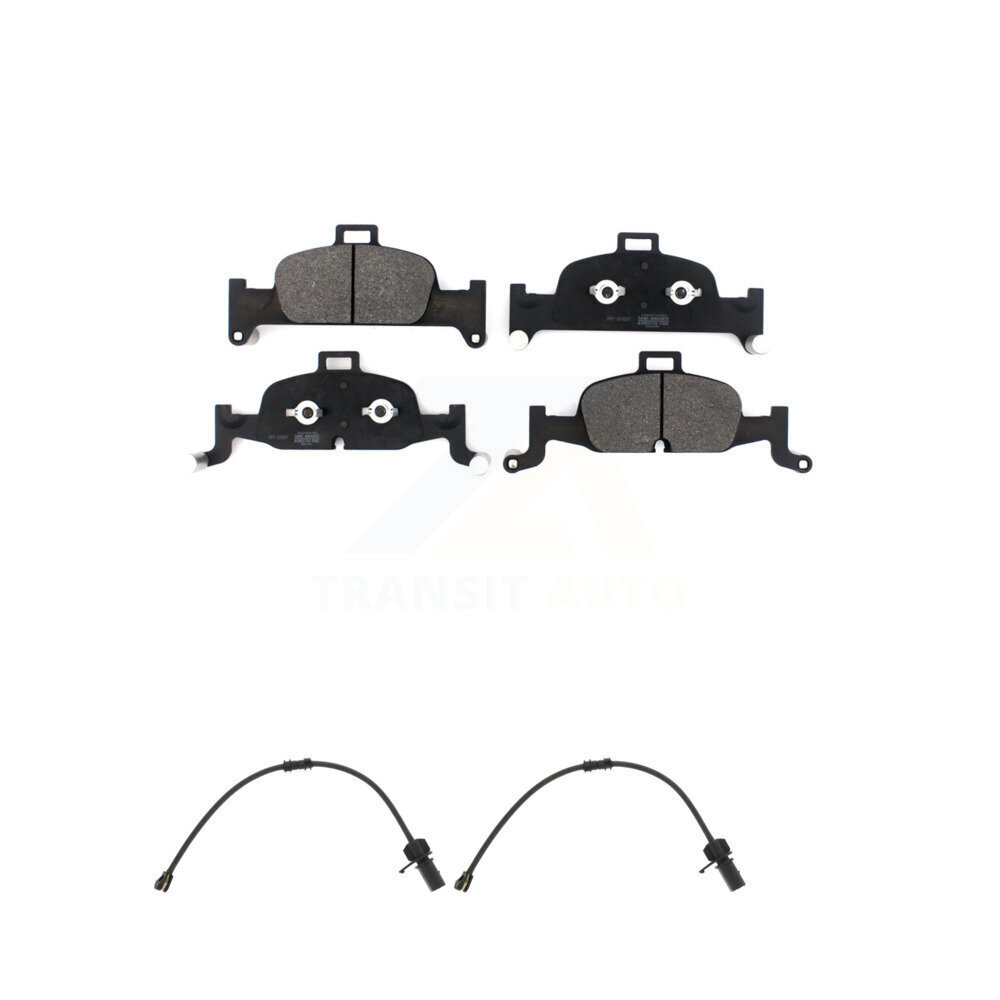 Front Semi-Metallic Brake Pad Wear Sensor Kit For 20 Audi Q5 2.0L Without Brembo Calipers KPW-101404