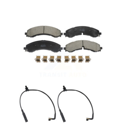 Front Semi-Metallic Brake Pads Wear Sensor Kit For GMC Chevrolet Sierra 2500 HD Silverado KPW-101408