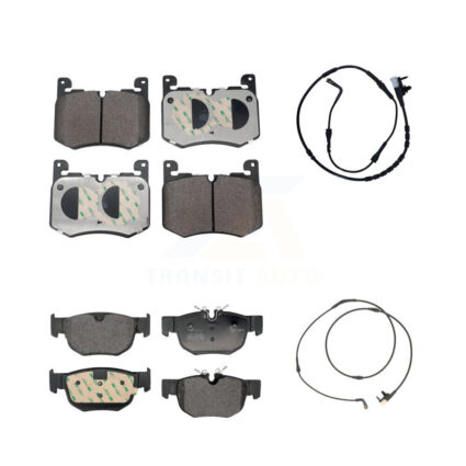 Front Rear Semi-Metallic Disc Brake Pads And Wear Sensors Kit For Land Rover Range Velar KPW-101434