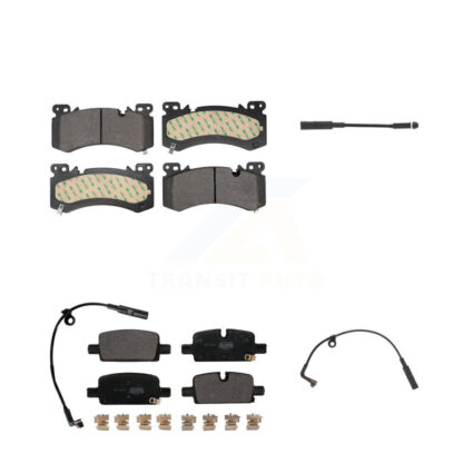 Front Rear Semi-Metallic Disc Brake Pads And Extra Wear Sensors Kit For Chevrolet Tahoe KPW-101436