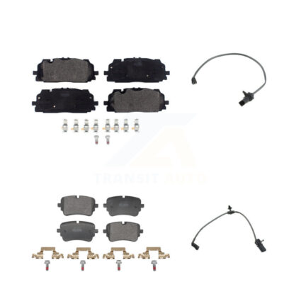 Front Rear Semi-Metallic Disc Brake Pads And Wear Sensors Kit For Audi Q7 Q8 A8 Quattro KPW-101448
