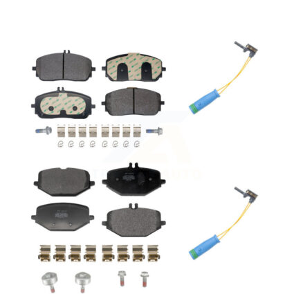 Front Rear Semi-Metallic Disc Brake Pad And Wear Sensor Kit For Mercedes-Benz GLE350 G550 KPW-101450