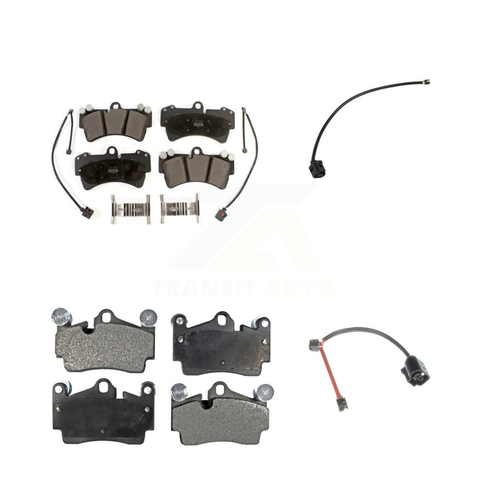 Front Rear Semi-Metallic Disc Brake Pads And Extra Wear Sensors Kit For Audi Q7 KPW-101459