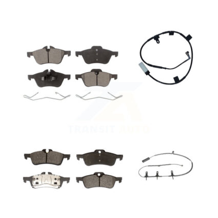 Front Rear Semi-Metallic Disc Brake Pads And Wear Sensors Kit For Mini Cooper KPW-101468
