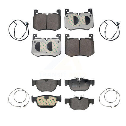 Front Rear Semi-Metallic Disc Brake Pads And Wear Sensors Kit For Land Rover Range Velar KPW-101481