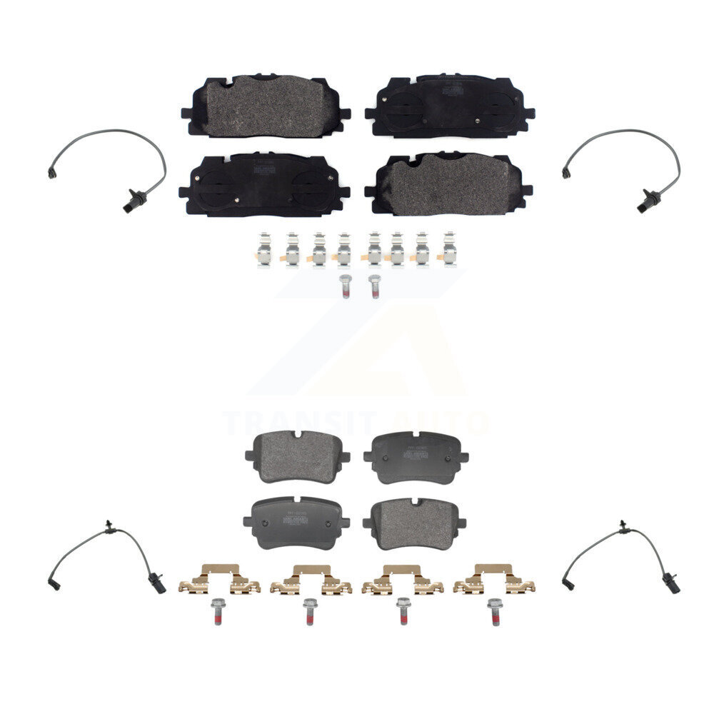 Front Rear Semi-Metallic Disc Brake Pads And Wear Sensors Kit For Audi Q7 Q8 A8 Quattro KPW-101501