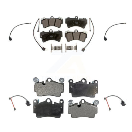 Front Rear Semi-Metallic Disc Brake Pads And Extra Wear Sensors Kit For Audi Q7 KPW-101511