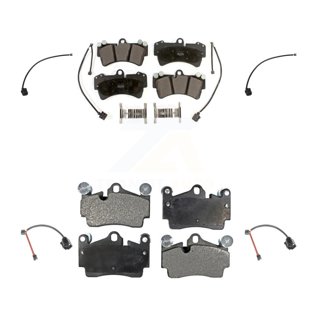 Front Rear Semi-Metallic Disc Brake Pads And Extra Wear Sensors Kit For Audi Q7 KPW-101511