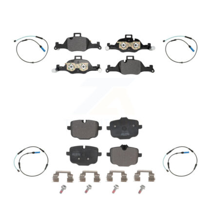 Front Rear Semi-Metallic Disc Brake Pad And Wear Sensor Kit For BMW 540i xDrive 530e 540d KPW-101513