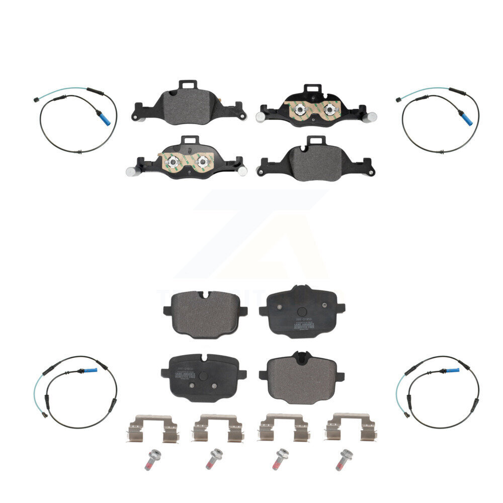 Front Rear Semi-Metallic Disc Brake Pad And Wear Sensor Kit For BMW 540i xDrive 530e 540d KPW-101513