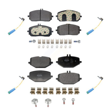 Front Rear Semi-Metallic Disc Brake Pad And Wear Sensor Kit For Mercedes-Benz GLE350 G550 KPW-101516