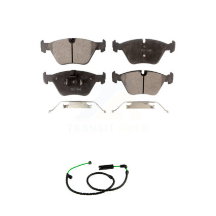 Front Semi-Metallic Disc Brake Pads And Wear Sensors Kit For BMW X3 3.0L KPW-101570